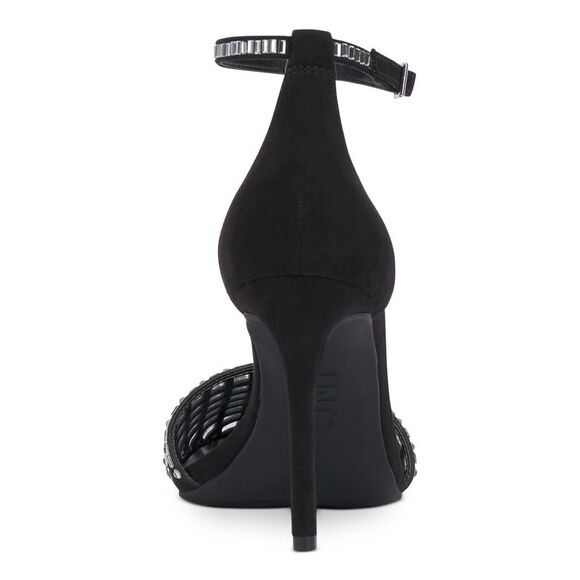 INC Womens Black Embroidered Jaspen Round Toe Stiletto Pumps Shoes 9 M - Picture 2 of 4